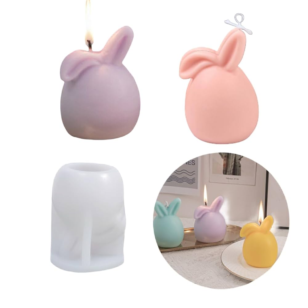 ❤うさぎ❤ ハンドメイド 帯 リメイク Amazon.co.jp: DeryArcle キャンドルモールド 兎形 うさぎ